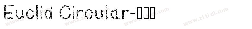 Euclid Circular字体转换